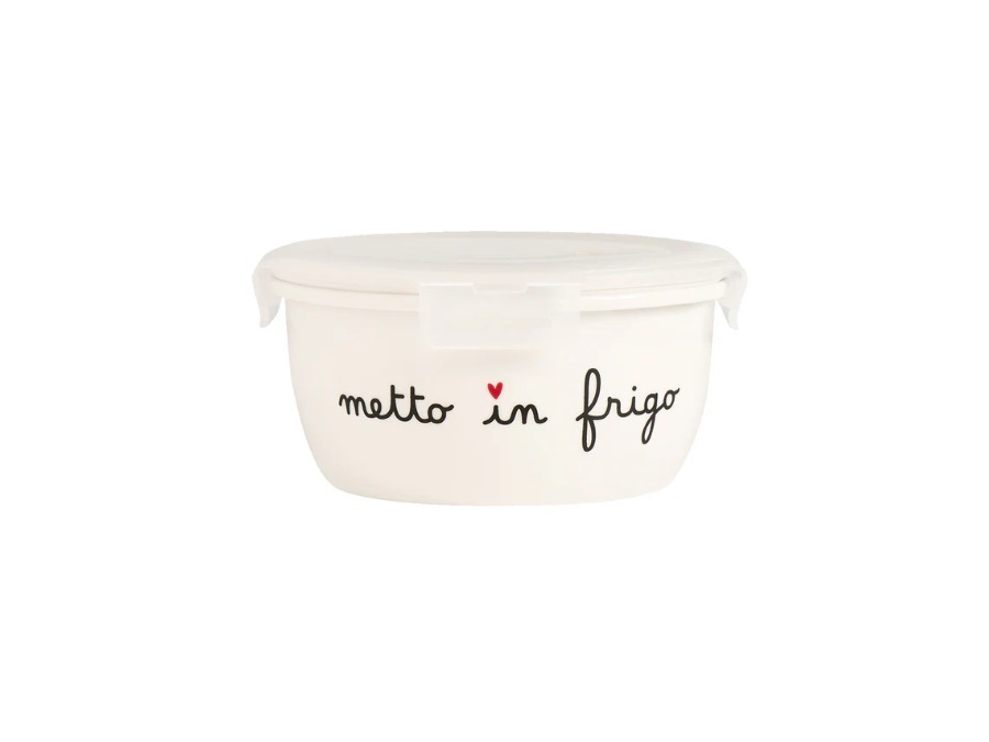 SIMPLE DAY LIVING & LIFESTYLE Contenitore rotondo metto in frigo - tg. L Ø14,8x6,6 cm