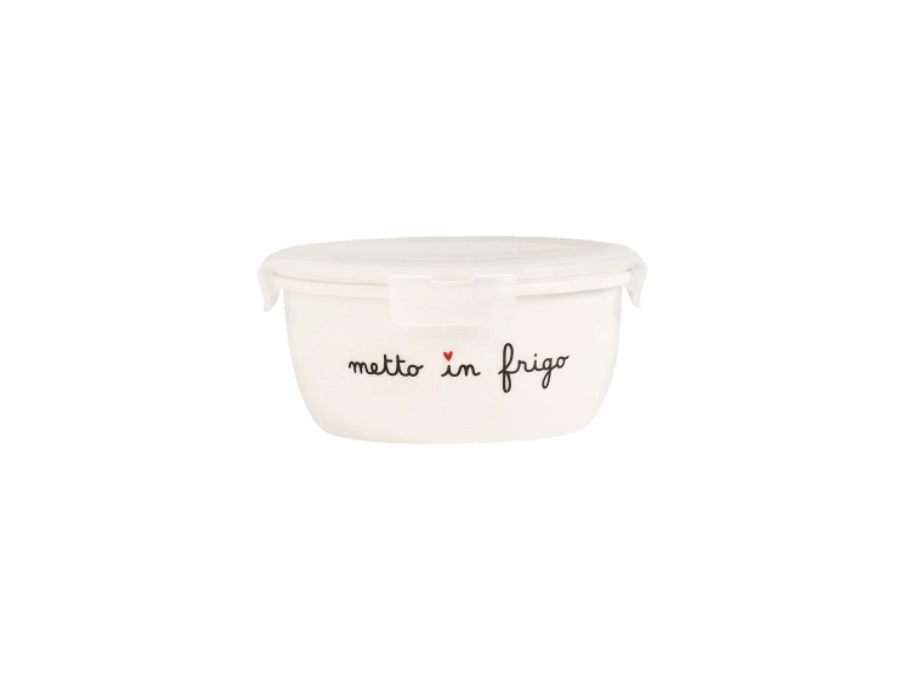 SIMPLE DAY LIVING & LIFESTYLE Contenitore rotondo metto in frigo - tg. M Ø13x6 cm