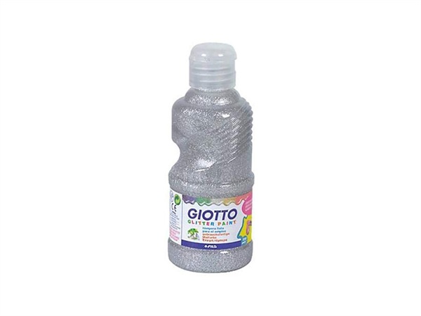 FILA Tempera glitter giotto argento 250 ml