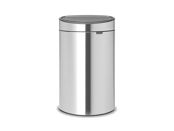 BRABANTIA TOUCH BIN NEW RECYCLE pattumiera 23 + 10 litri - Matt Steel