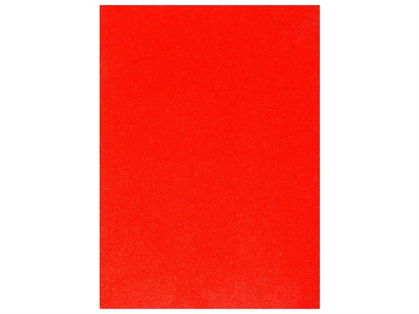Fogli Gomma Eva Glitter | Rosso - 40X60 (10 Fogli)