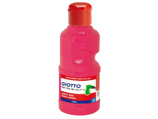 FILA Tempera pronta, fluo paint, 250 ml, rosa