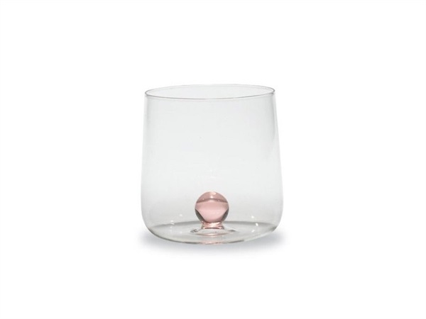 Ivv empire, vaso trasparente con bacchette bianco/nero h49 cm