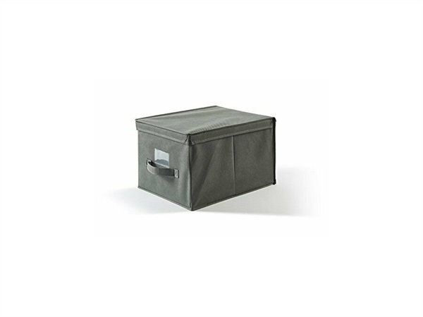 PERFETTO PIU' Easybox Scatola Custodia Tnt, Tessuto, Cenere 30x40x25 cm