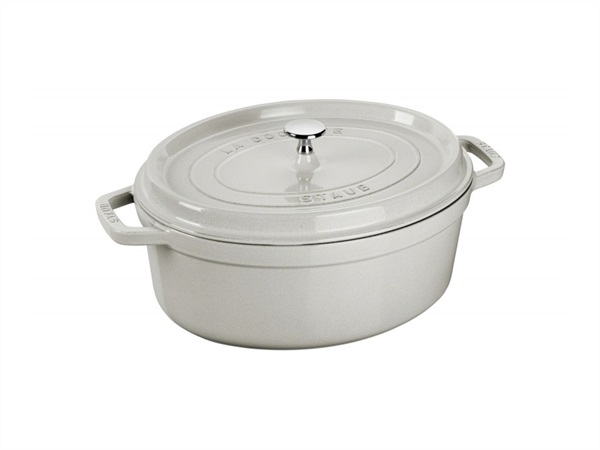 STAUB Cocotte ovale tartufo bianco, 37 cm