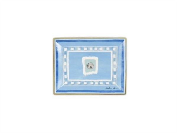 BACI MILANO coastal living - svuotatasche rettangolare 20x16 cm, azzurro