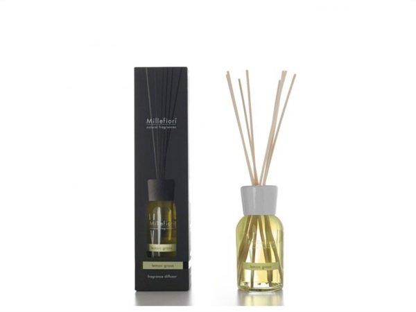 MILLEFIORI Diffusore a bastoncini collezione natural 250ml - lemon grass