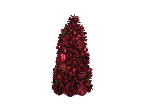 RITUALI DOMESTICI Rossissimo, cono m rosso/glitter 17xh34 cm