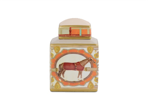 BACI MILANO Baci milano - horse 02 - vaso potiche, 15x15x22 cm