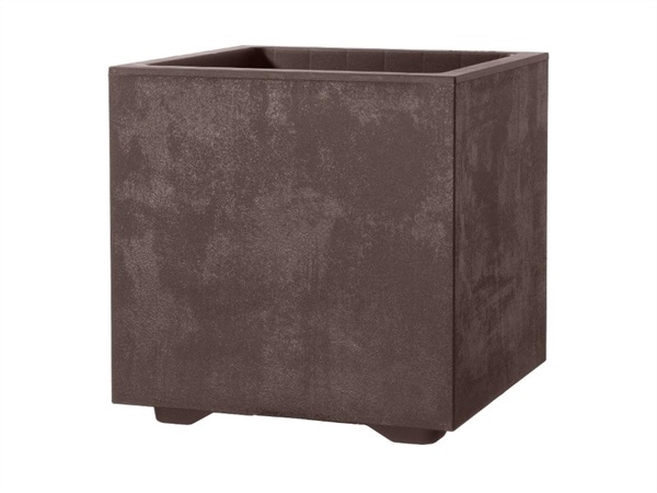 DEROMA Millennium Vaso Cubo Brownstone con ruote 49 cm