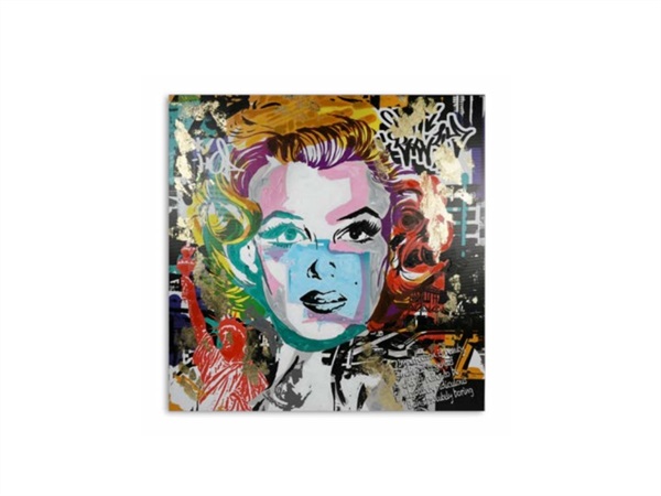 BACI MILANO Street art, Quadro 60x60 cm - Marilyn