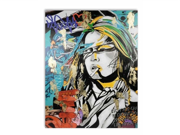 BACI MILANO Street art - Quadro 70x55 cm, Brigitte