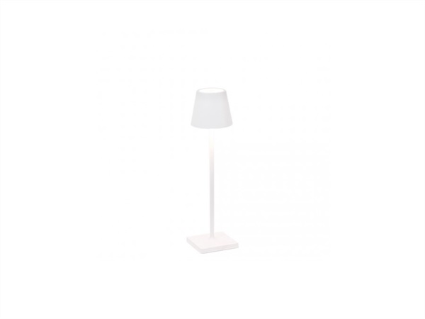 ZAFFERANO S.R.L. MICRO Poldina pro lampada da tavolo ricaricabile di zafferano - bianco opaco