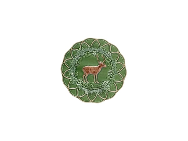 BORDALLO PINHEIRO Bosque, piatto cervo 24 cm