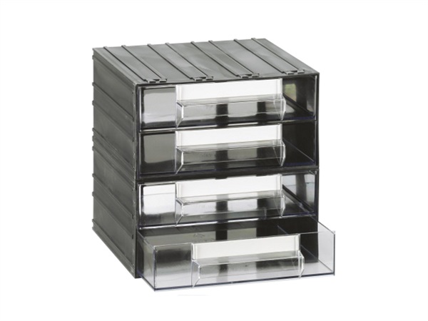 Cassettiera Mopla 102 - 2 cassetti - 40,5 x 40,5 x 16,3 cm - PP - Mobil  Plastic - Tecnoffice