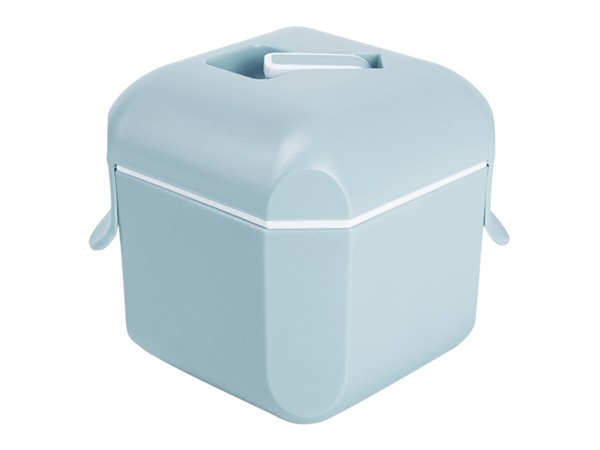 Bormioli rocco frigoverre, contenitore per alimenti 22x22 cm con coperchio  azzurro