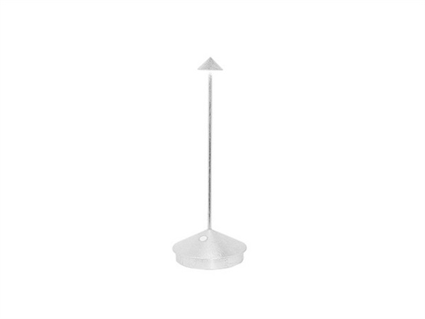 ZAFFERANO S.R.L. Pina pro, lampada da tavolo ricaricabile foglia d'argento