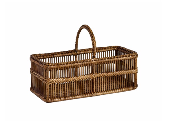 SIMPLE DAY LIVING & LIFESTYLE Rain, contenitore in rattan 60x16x19 cm