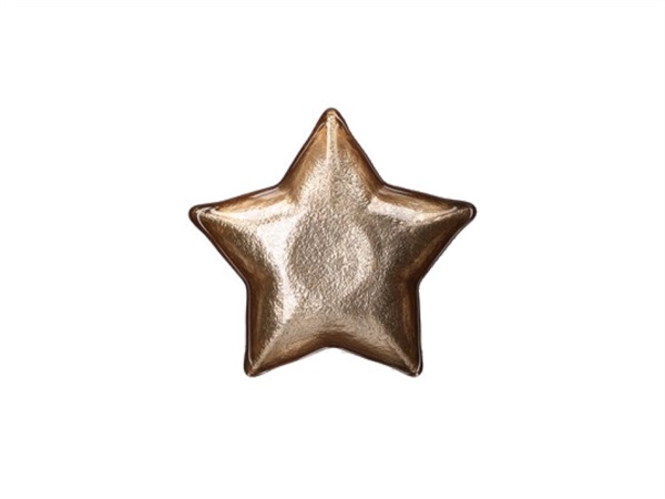 RITUALI DOMESTICI Neimieipensieri, piatto stella oro 16 cm