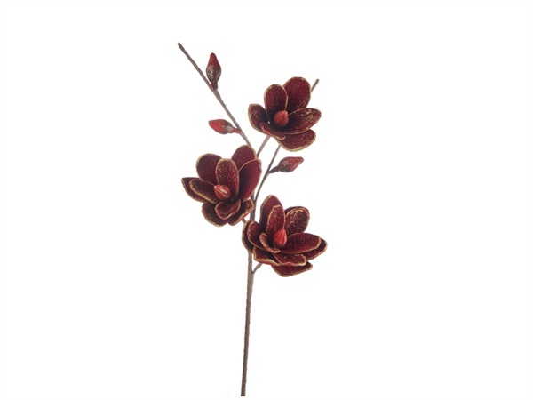 L'OCA NERA Preziosi petali rosso, fiore 90h cm