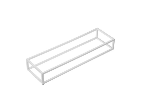 LEONE Stand per buffet bianco in metallo - GN 2/4 53x16,5x8 cm