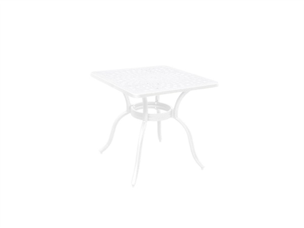 VERDELOOK Elizabeth, tavolo quadrato, 93x93x74,5h cm, bianco