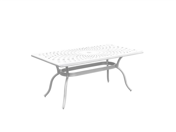 VERDELOOK Elizabeth, tavolo rettangolare, 170x95x74,5 cm, bianco