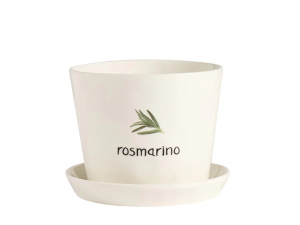 SIMPLE DAY LIVING & LIFESTYLE Vaso Rosmarino, con sottovaso