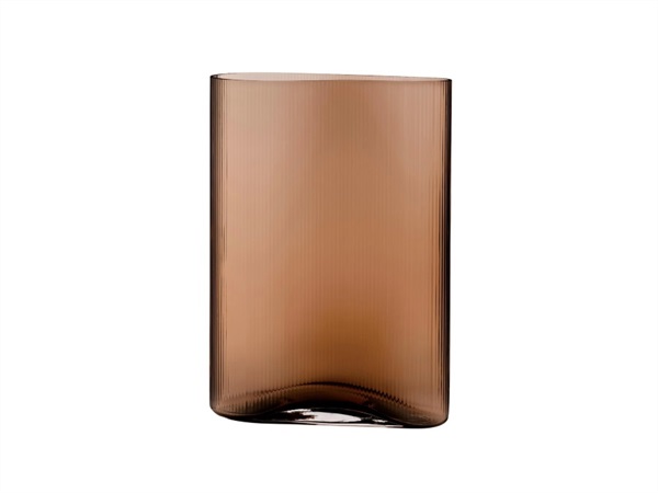 NUDE GLASS Mist, vaso alto in vetro caramello 38 cm