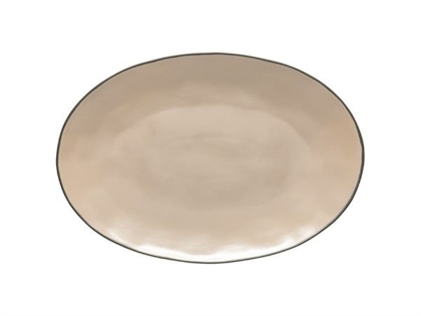 COSTA NOVA Stacked organic cremini, piatto ovale 45 cm