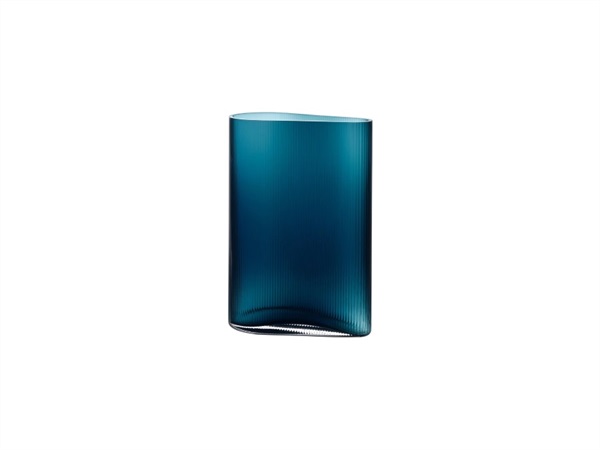 NUDE GLASS Mist, vaso piccolo in vetro verde petrolio 29 cm