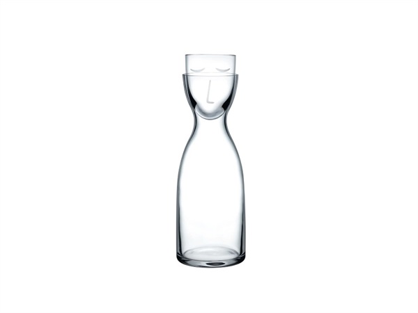 NUDE GLASS Mr & Mrs, set acqua notte trasparente 700 cc