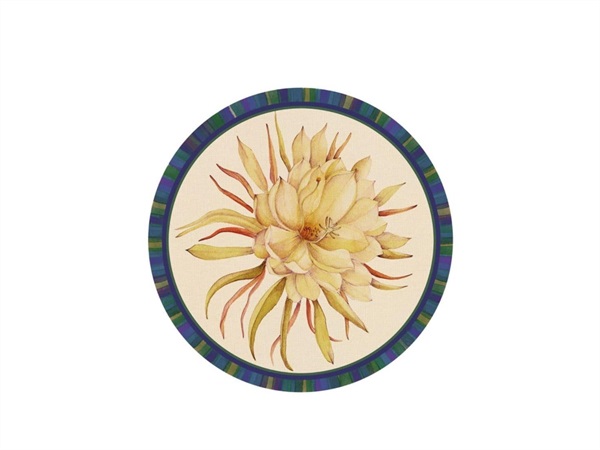 L'OCA NERA Tovaglietta rigida avorio Ø 39 cm - Protea reale
