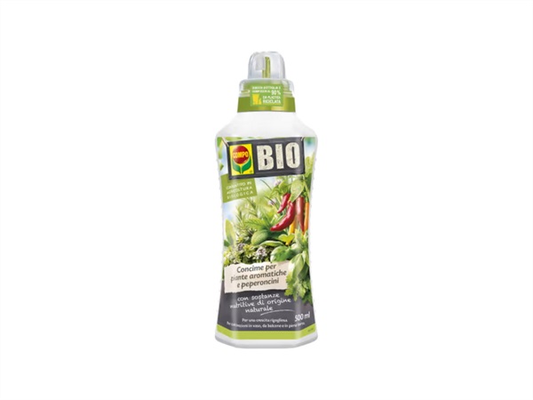 COMPO Concime liquido per piante aromatiche e peperoncini, 500 ml