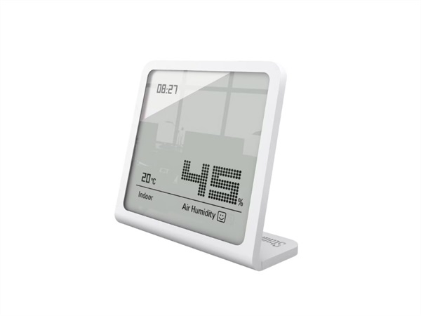 STADLER FORM Igrometro/termometro/orologio Selina bianco