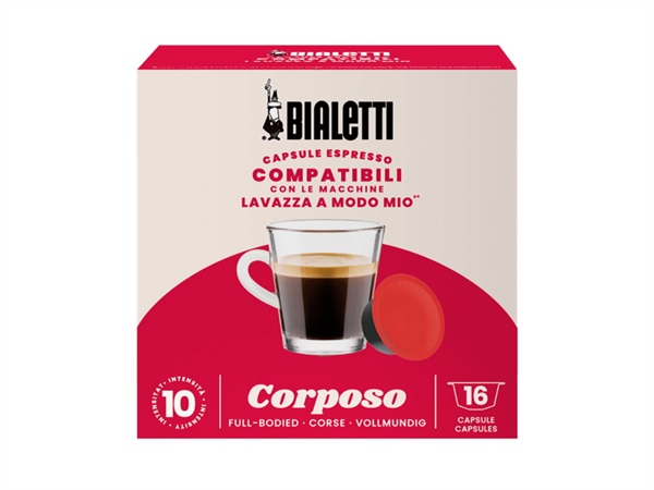 BIALETTI INDUSTRIE 16 Capsule compatibili Lavazza - Corposo