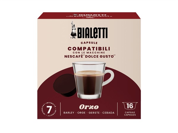 BIALETTI INDUSTRIE 16 Capsule compatibili con le macchine Nescafè "Dolce Gusto" - Orzo