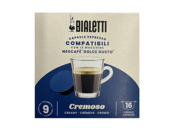 BIALETTI INDUSTRIE 16 Capsule compatibili con le macchine Nescafè "Dolce Gusto" - Cremoso