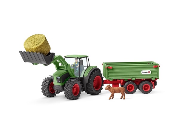 SCHLEICH Trattore con rimorchio