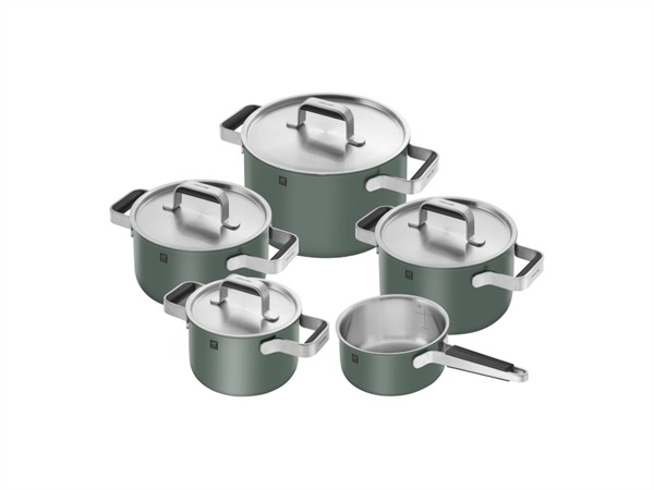 ZWILLING J.A.HENCKELS ITALIA Pure, set di 5 pentole e padelle - verde