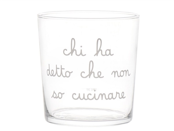 SIMPLE DAY LIVING & LIFESTYLE Bicchiere chi ha detto che non so cucinare, 35,5 cl