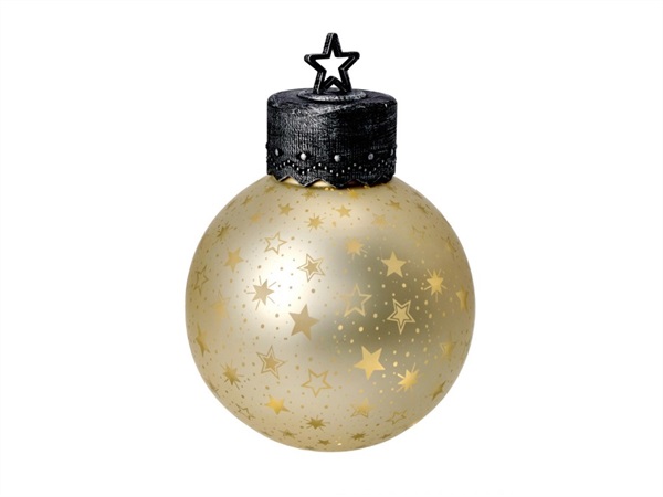 BIZZOTTO Decorazione Sfera in vetro charm oro con led, Ø20 cm