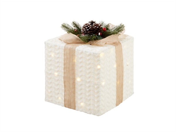 L'OCA NERA Doni splendenti, pacco grande con 30 led, 26x26x30h cm