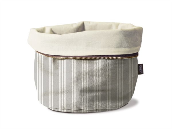 WD LIFESTYLE Sacchetto pane riscaldabile in cotone, grigio