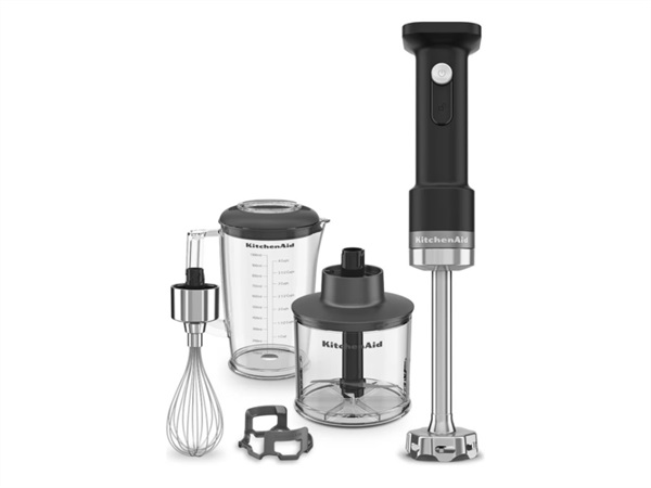 KITCHENAID Frullatore ad immersione senza filo, senza batteria, con accessori, nero