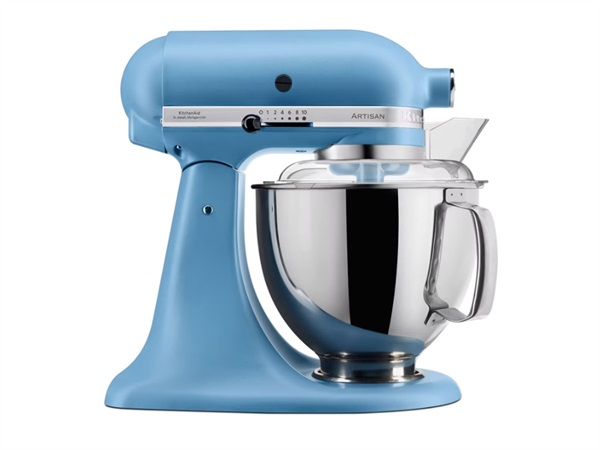 KITCHENAID Artisan, planetaria con testa reclinabile 4,8 Lt, accessori in acciaio inox, velvet blue