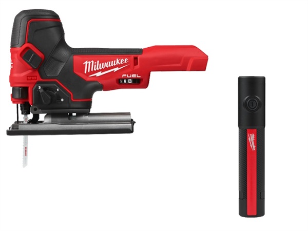 MILWAUKEE Kit seghetto M18 FBJS-0X + Torcia compatta IR FL500