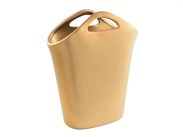 RITUALI DOMESTICI Legraziose, vaso borsa oro opaco