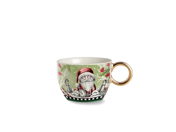 EGAN Tazza colazione natale babbo natale, 530 ml