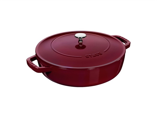 STAUB Tegame con coperchio bordeaux, Ø28 cm